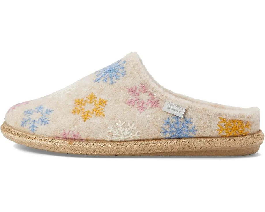 Теплые домашние тапочки Toni Pons Deli-CP с вышивкой и съемной стелькой