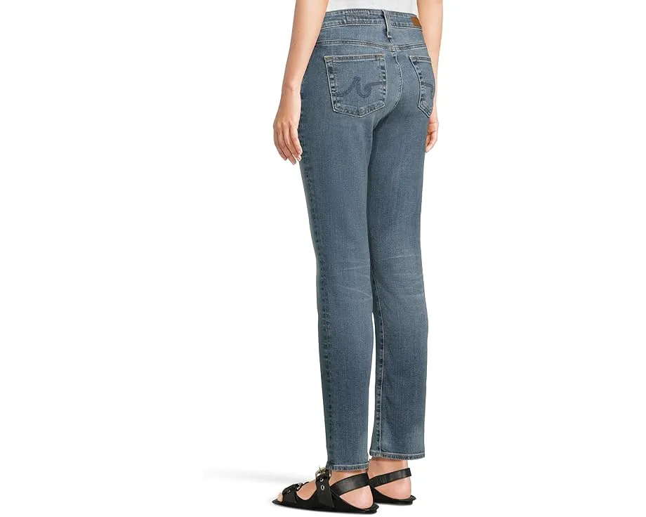 Джинсы AG Jeans Mari с высокой посадкой и прямыми штанинами из эластичной ткани