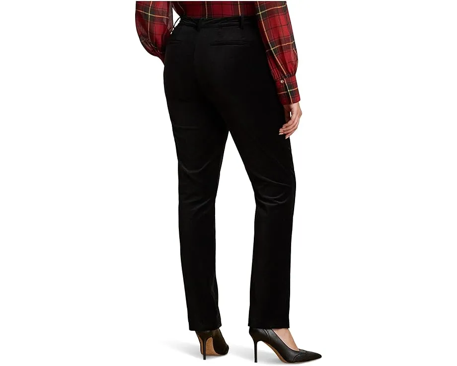 Брюки Lauren Ralph Lauren Plus Size укороченные из стрейч-вельвета