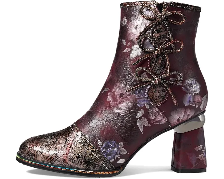 Ботильоны Carre от L'Artiste by Spring Step с цветочным принтом и лентами