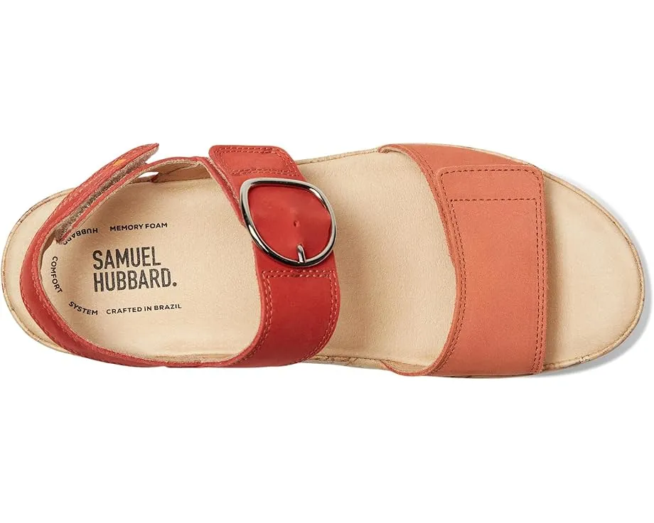 Сандалии Samuel Hubbard Portola Two-Strap с регулируемыми липучками и клиновидным каблуком