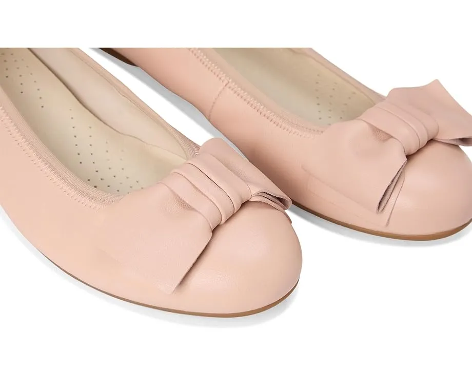 Gabor 64.125 балетки с бантом и мягкой стелькой из нубука