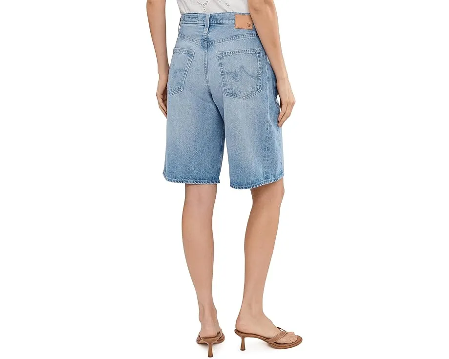 Шорты AG Jeans Hattie High Rise Barrel в стиле Мондриан