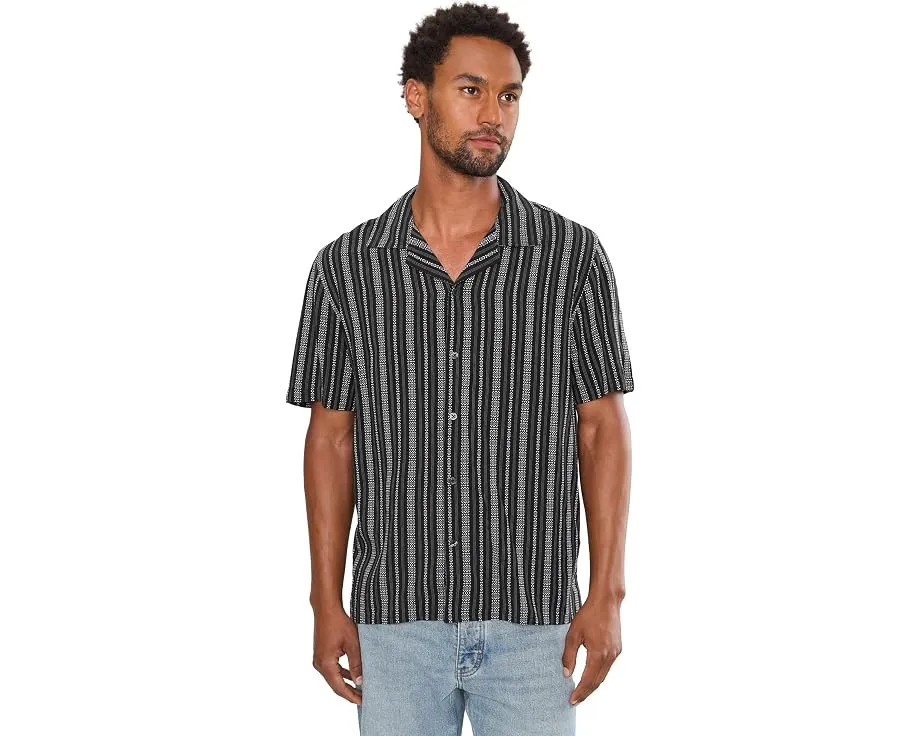 John Varvatos рубашка Dan с коротким рукавом и отложным воротником