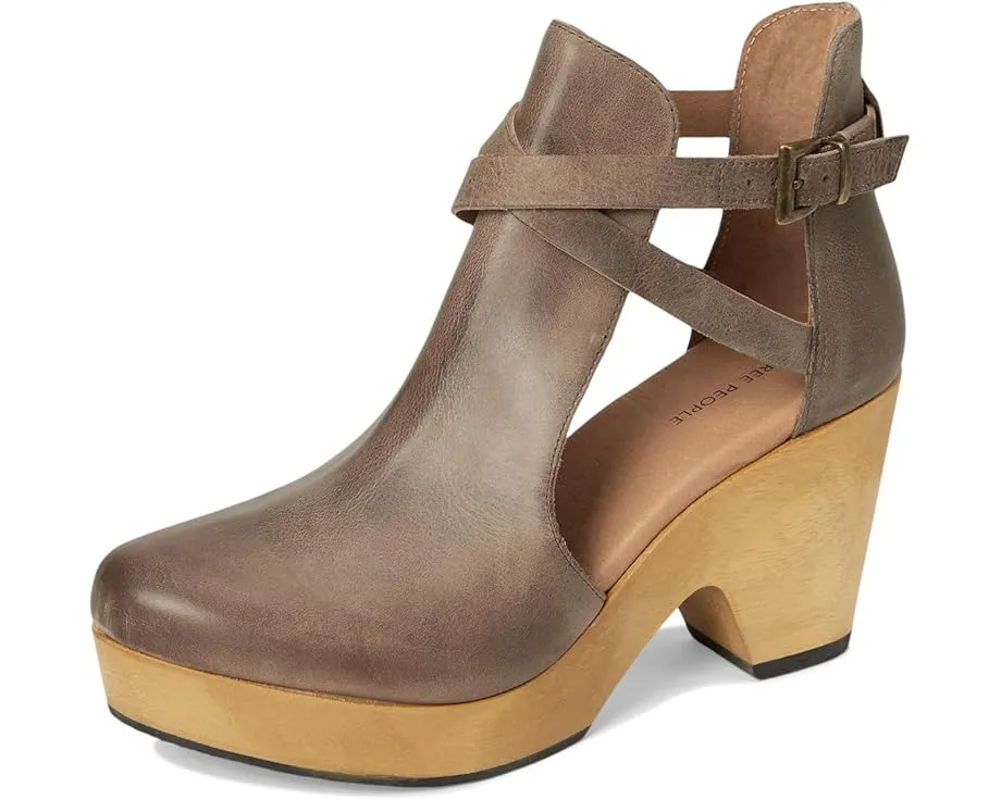 Кожаные сабо Cedar на платформе из кедра с регулируемой пряжкой Free People