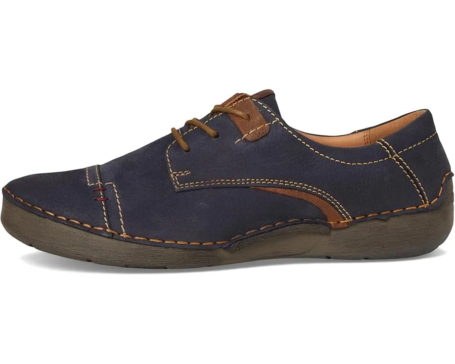 Туфли Josef Seibel Fergey 68 из нубука с застежкой на липучке