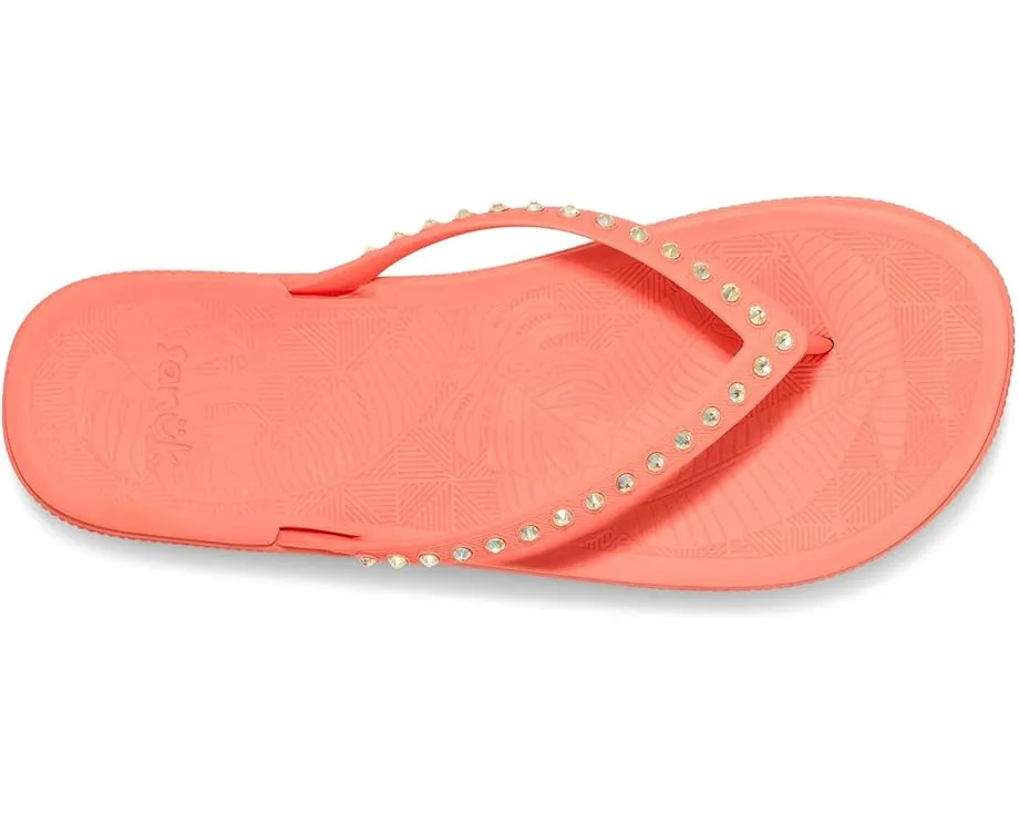 Тапочки Sanuk Funshine Gem с декором из камней и подошвой из сахарного тростника