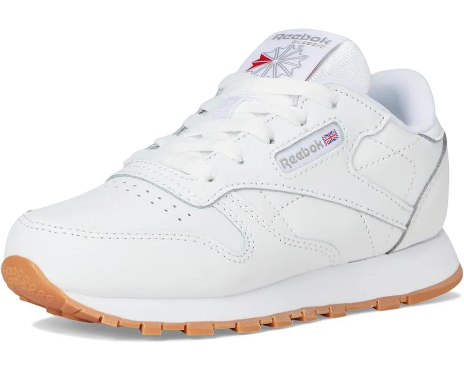 Кроссовки Reebok Classic Leather для детей с кожаным верхом и резиновой подошвой