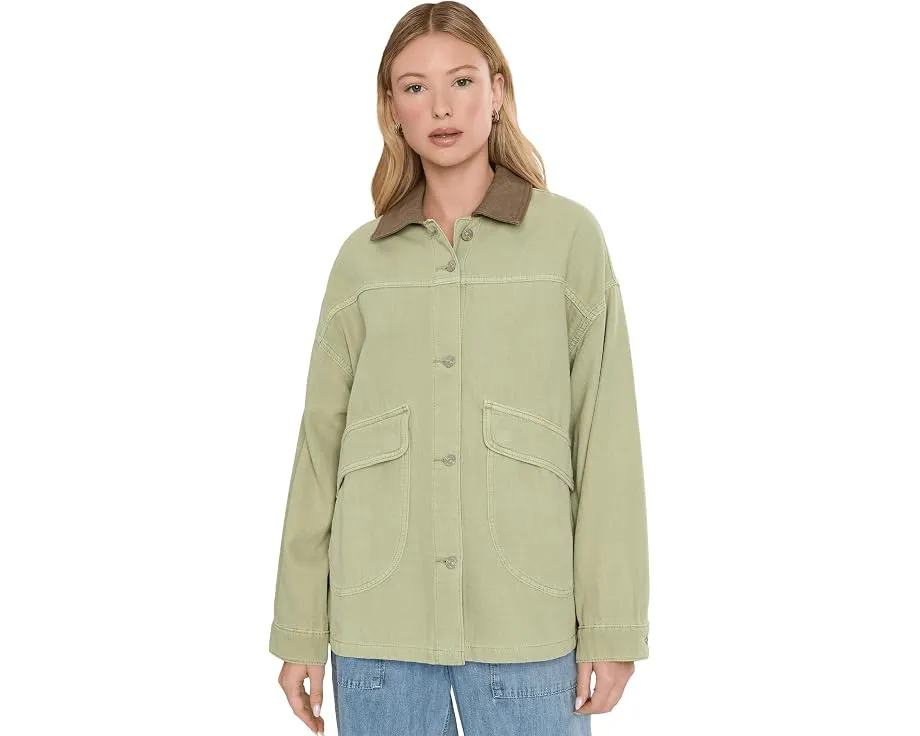 Джинсовая куртка Free People We The Free Lemon с контрастным воротником
