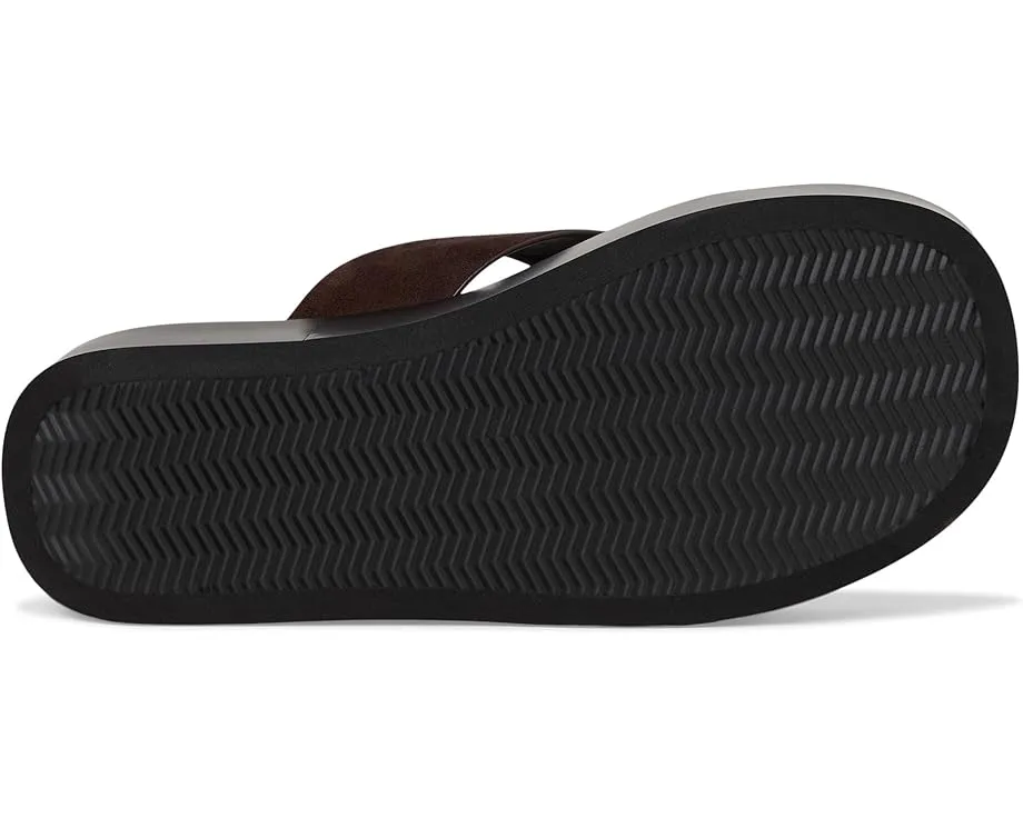 Кожаные шлепанцы Leather Platform Flip Flop от Tory Burch на платформе