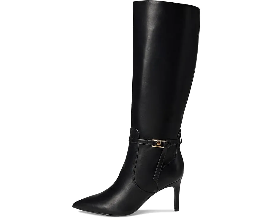 Ботинки Tommy Hilfiger Jullie до колена с пряжкой и каблуком шпилькой
