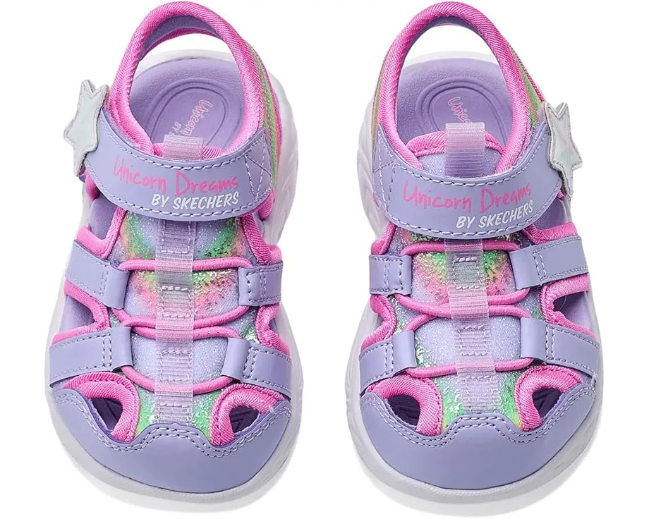 Детские сандалии SKECHERS KIDS Unicorn Dreams с подсветкой для малышей