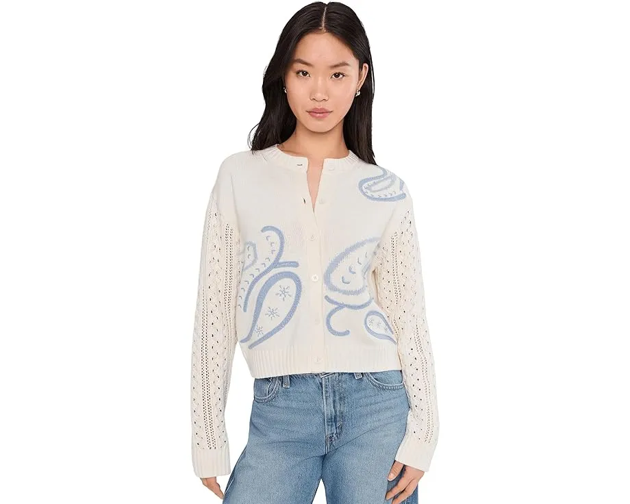Splendid укороченный жаккардовый кардиган Gracie Jaquard с вышивкой