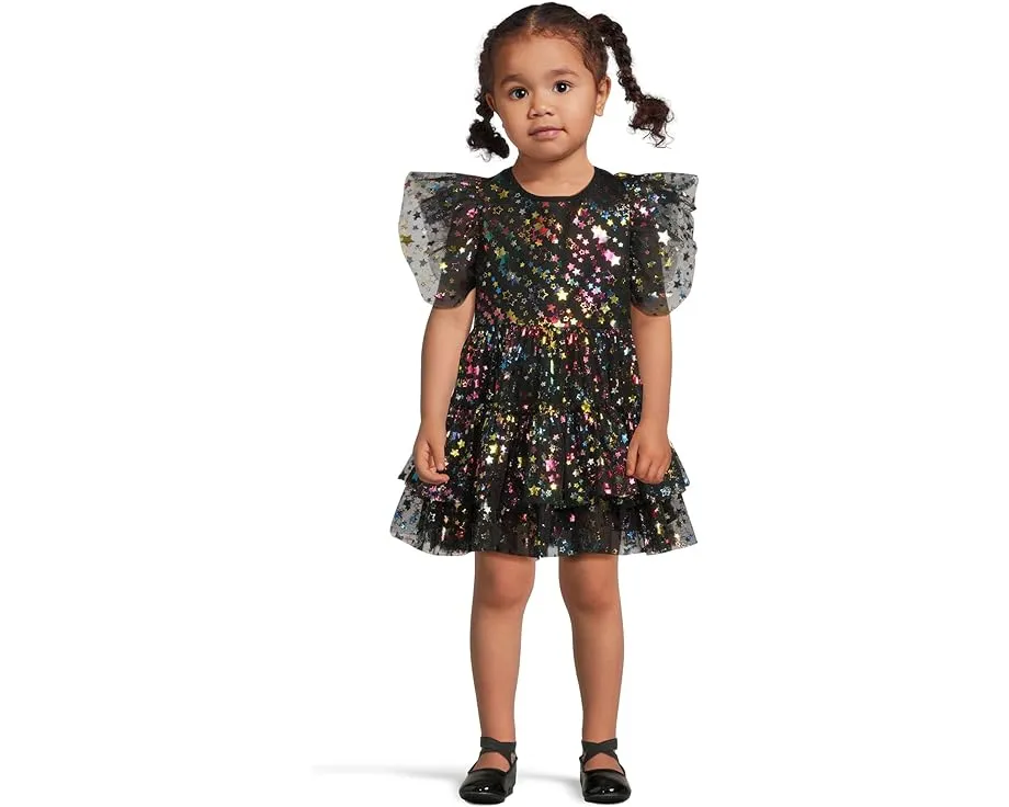 Тюлевое платье Shining Rainbow Star с принтом звезд и пышными рукавами Lola and The Boys