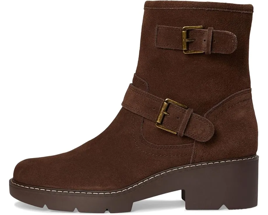 Кожаные мото-ботинки Lucky Brand Migyn с двойной пряжкой