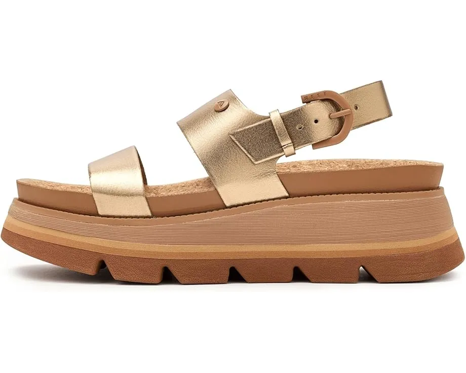 Сандалии Reef Vista Luxe Liah на платформе с регулируемой пряжкой и стелькой из пробки