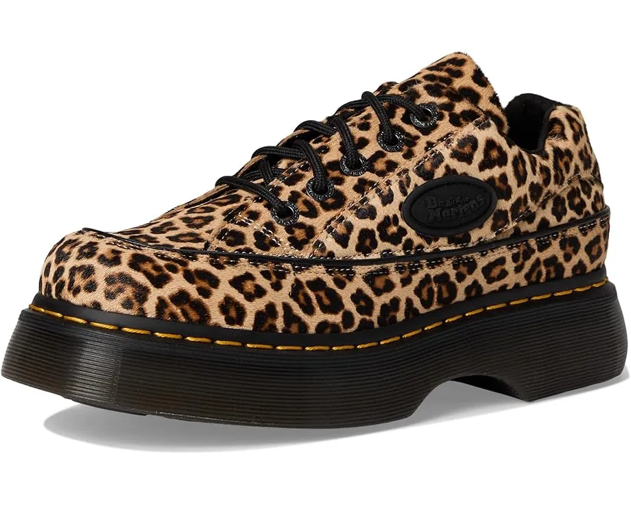 Кроссовки Dr. Martens Buzz 5-Eye с принтом под леопарда на массивной подошве