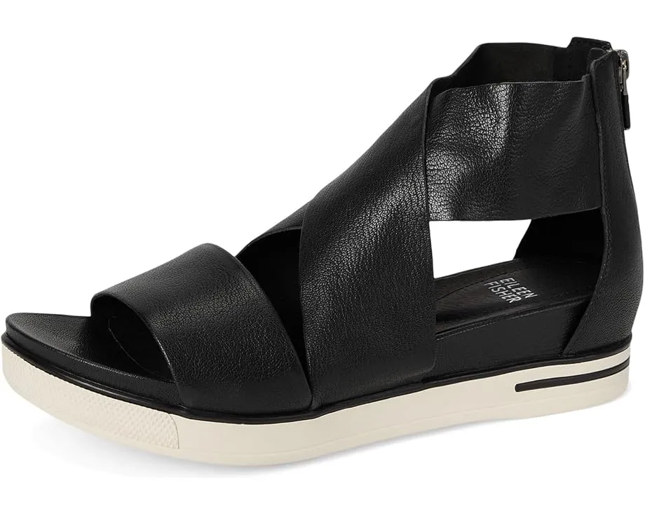 Сандалии Eileen Fisher Sport с открытым носком и застежкой-молнией