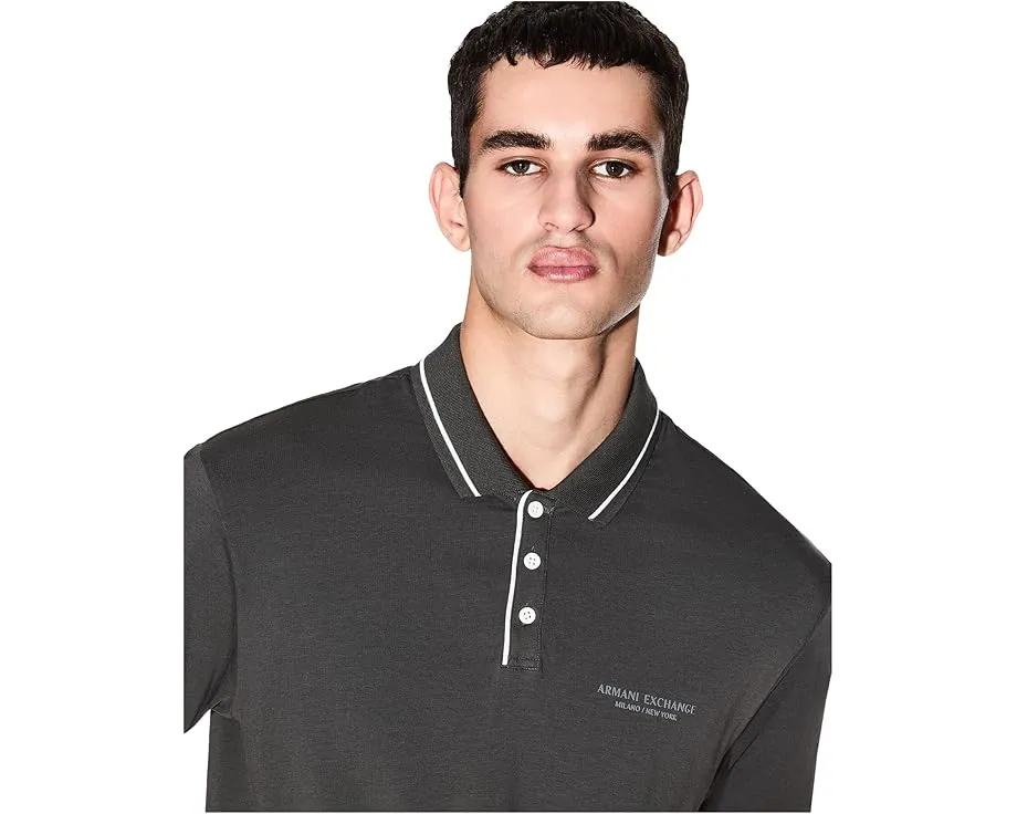 Поло Milano New York Logo с контрастным принтом Armani Exchange