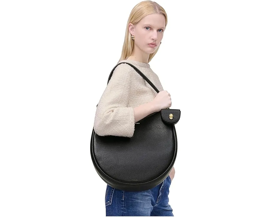 Большая двойная сумка-хобо Marc Jacobs из премиальной кожи