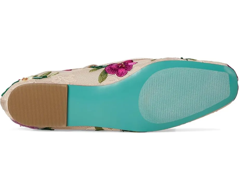 Балетки Blue by Betsey Johnson Nova с цветочной вышивкой и квадратным носком