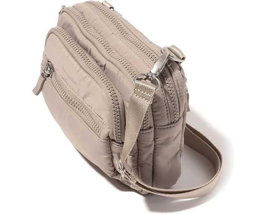 Сумка Baggallini Triple Zip Bagg с регулируемым ремнем и несколькими отделениями