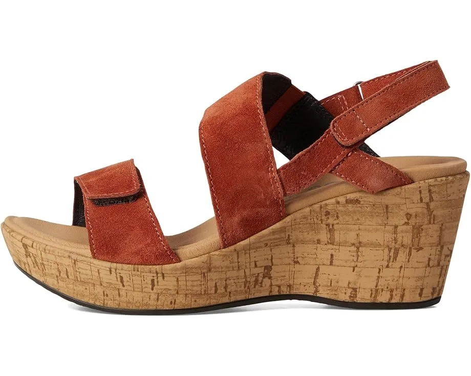 Сандалии Naot Sunrise с клиновидным каблуком и ремешками на липучке