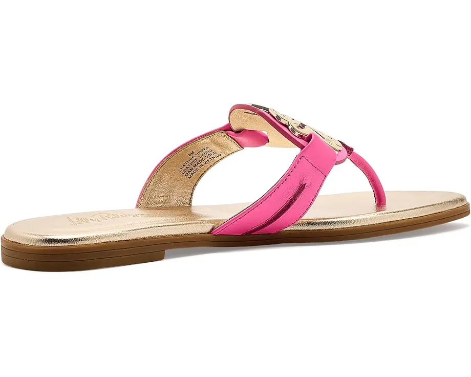 Сандалии Lilly Pulitzer The Lilly из премиальной кожи с медальоном