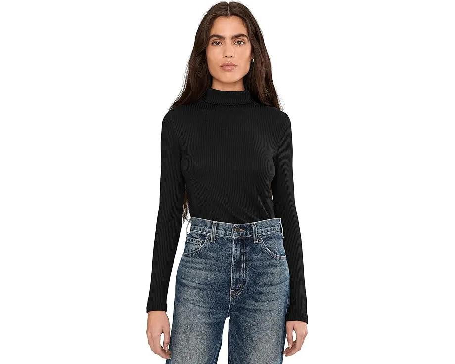 Водолазка Madewell Coverstitch с драпировкой из вискозного рубчика