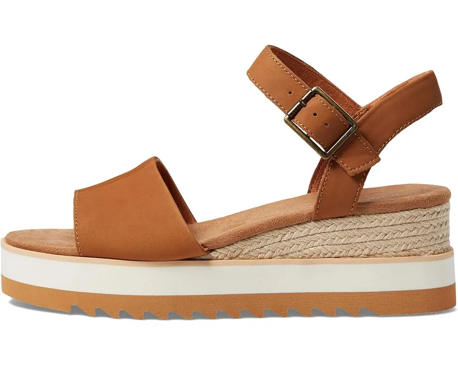 Сандалии TOMS Diana на платформе с регулируемым ремешком и стелькой OrthoLite