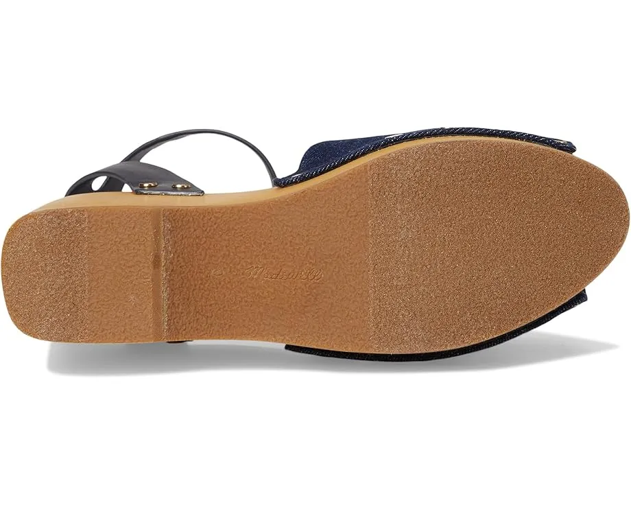 Клоги Madewell Holland из кожи с платформой и регулируемой лодыжечной лямкой