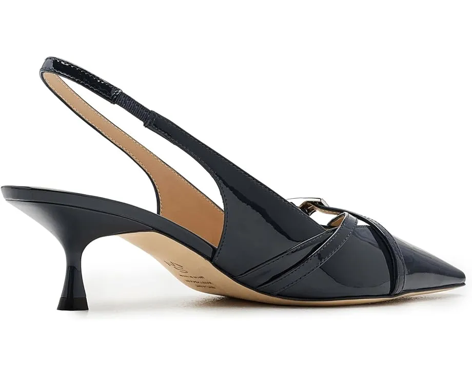 Туфли Stuart Weitzman Georgie Slingback 50 из лакированной кожи с острым носом