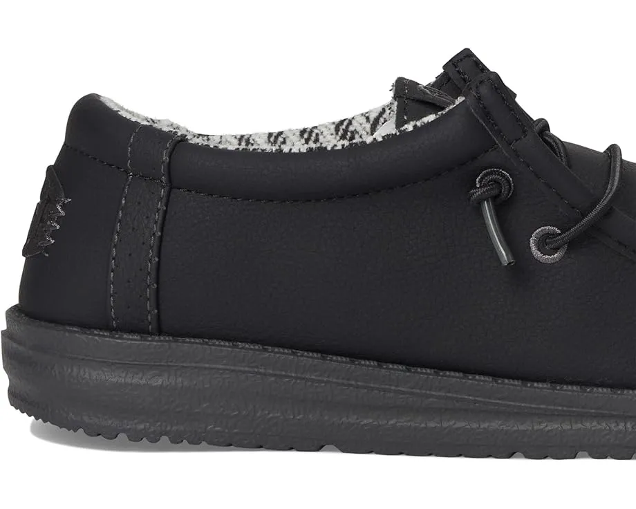 Детские слипоны Hey Dude Wally Classic с дышащим верхом и круглым носком