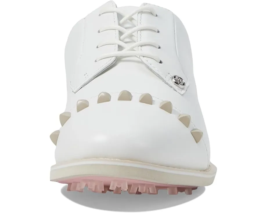 Женские гольф-туфли GFORE Gallivanter из галечной кожи с декоративными шпильками