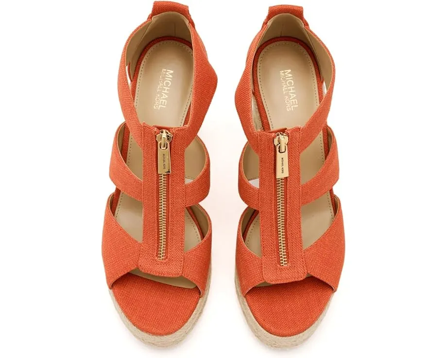 Сандалии Etta Wedge на танкетке с платформой из джута MICHAEL Michael Kors