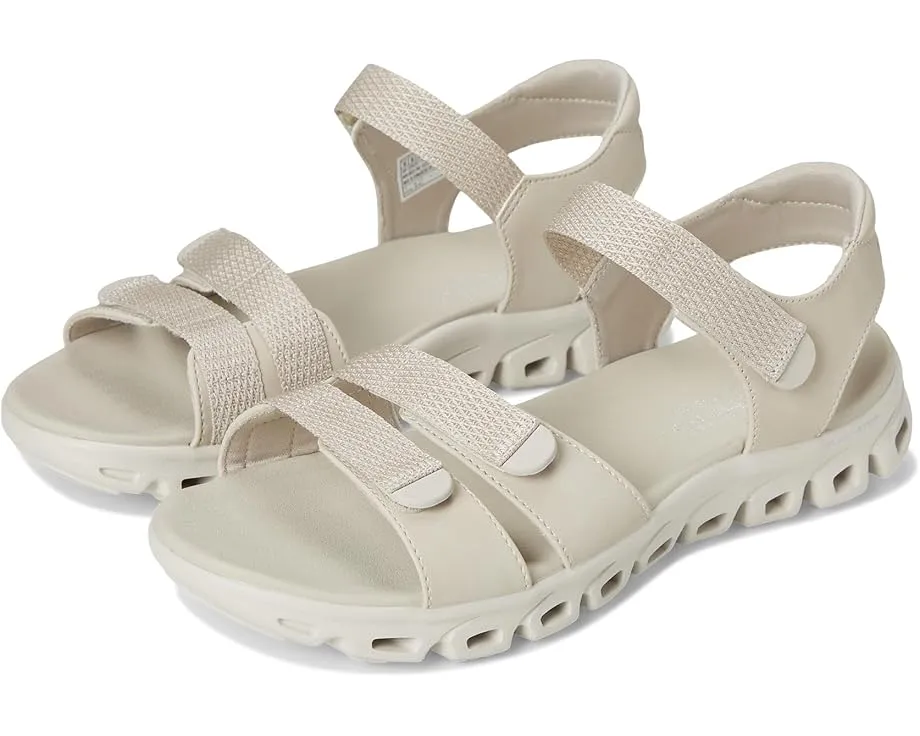 Спортивные сандалии Skechers Glide Step Count On Me с геометрической подошвой и стелькой Yoga Foam