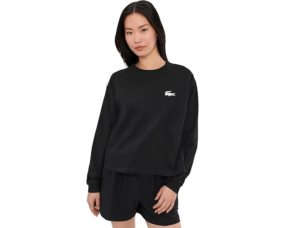 Толстовка Lacoste Fleece Lounge с принтом крокодила