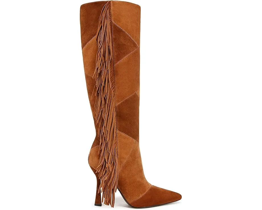 Сапоги Ellis от Sam Edelman до колена с бахромой и массивным каблуком