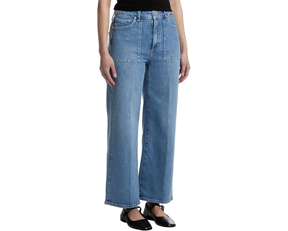 Джинсы Paige Anessa с накладными карманами и ярлыком в цвете Marlena