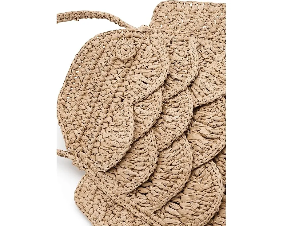 Madewell подвесной чехол для телефона Fish Pouch из соломки