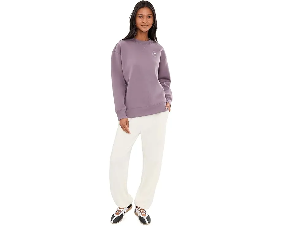 Свободный свитшот adidas by Stella McCartney с капюшоном и ребристыми манжетами