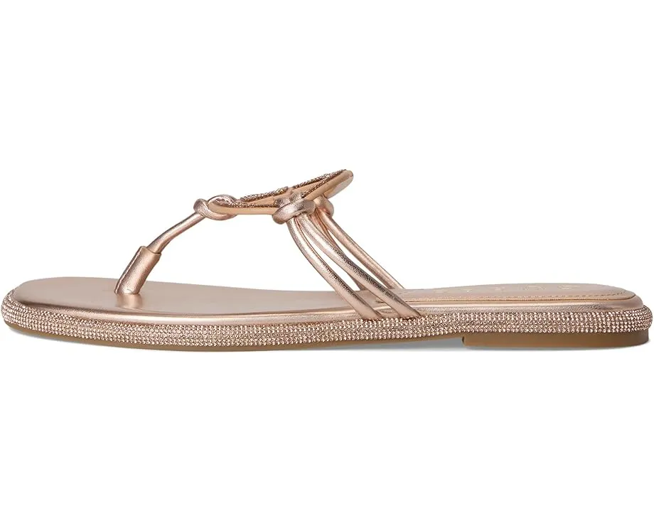 Сандалии GUESS Saima без застежки с логотипом G и стразами