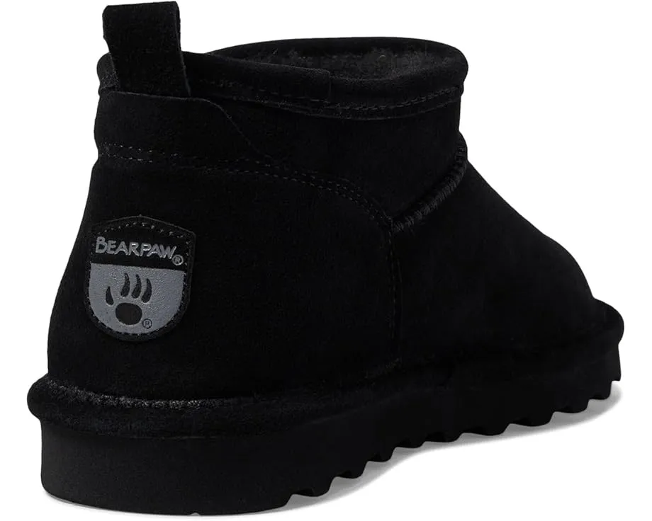 Сапоги Super Shorty Bearpaw из замши с овечьей шерстью и съемной стелькой