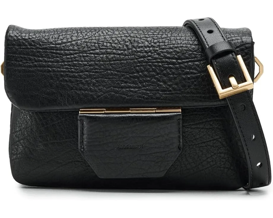 Косуха AllSaints Jupiter Grain из мягкой кожи с магнитной застежкой