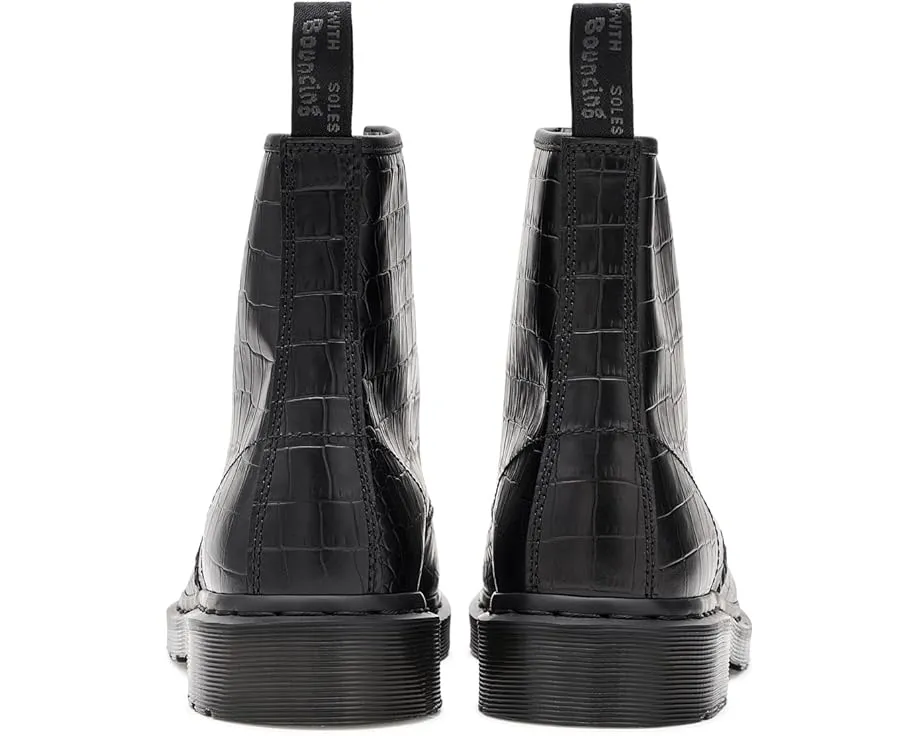 Ботинки Dr. Martens 1460 Croco с тиснением под крокодила на платформе