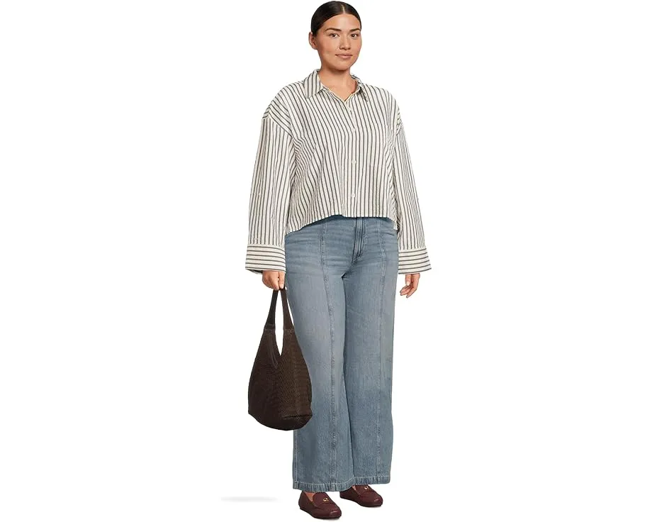 Сумка Madewell Slouchy Shoulder Bag Suede Woven с плетеной текстурой и карманом на молнии