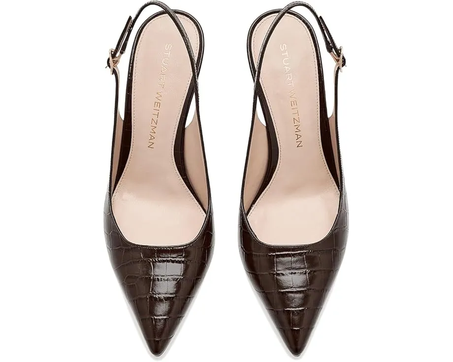 Туфли Stuart Power Slingback 75 Stuart Weitzman на шпильке с открытым мысом