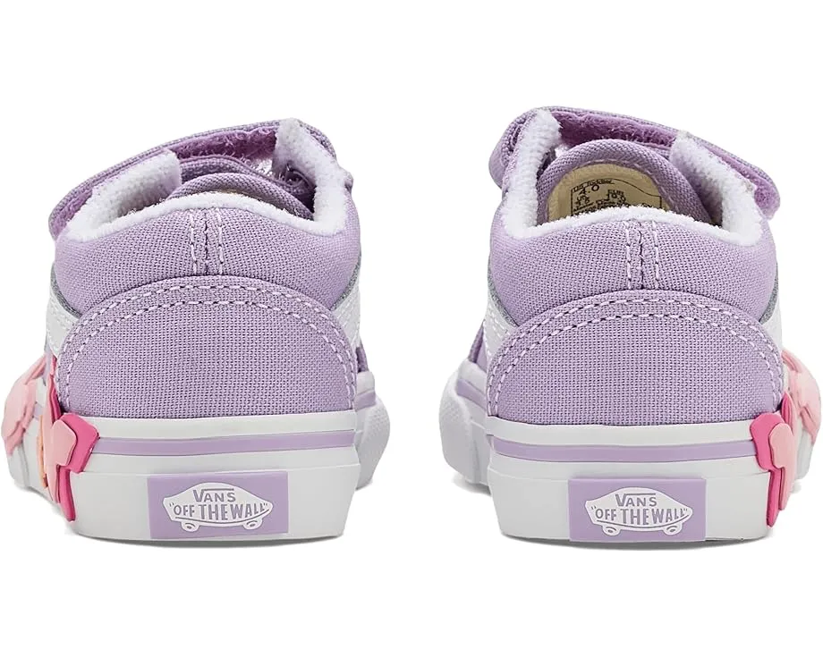 Детские кеды Old Skool V Butterfly с застежкой на липучках от Vans