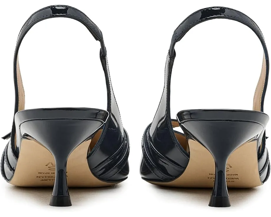 Туфли Stuart Weitzman Georgie Slingback 50 из лакированной кожи с острым носом