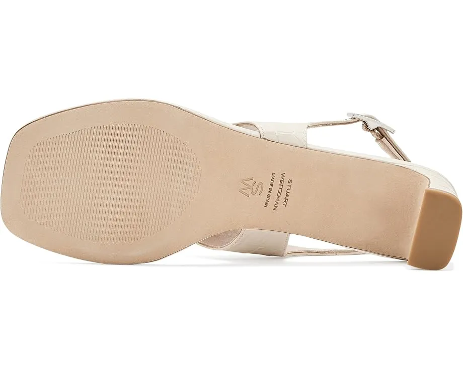 Сандалии Stuart Weitzman Baby Babette Thong на каблуке черные